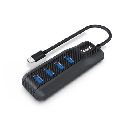 Iggual Hub Tipo C X 4 Puertos Usb 3 1 Carbon